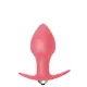 Анальная вибропробка Lola Toys First Time Bulb Anal Plug, розовая