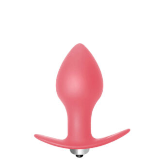 Анальная вибропробка Lola Toys First Time Bulb Anal Plug, розовая