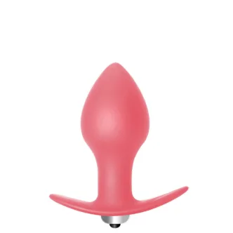Анальная вибропробка Lola Toys First Time Bulb Anal Plug, розовая