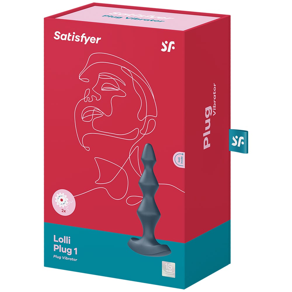 Анальная вибропробка Satisfyer Lolli Plug 1, серая