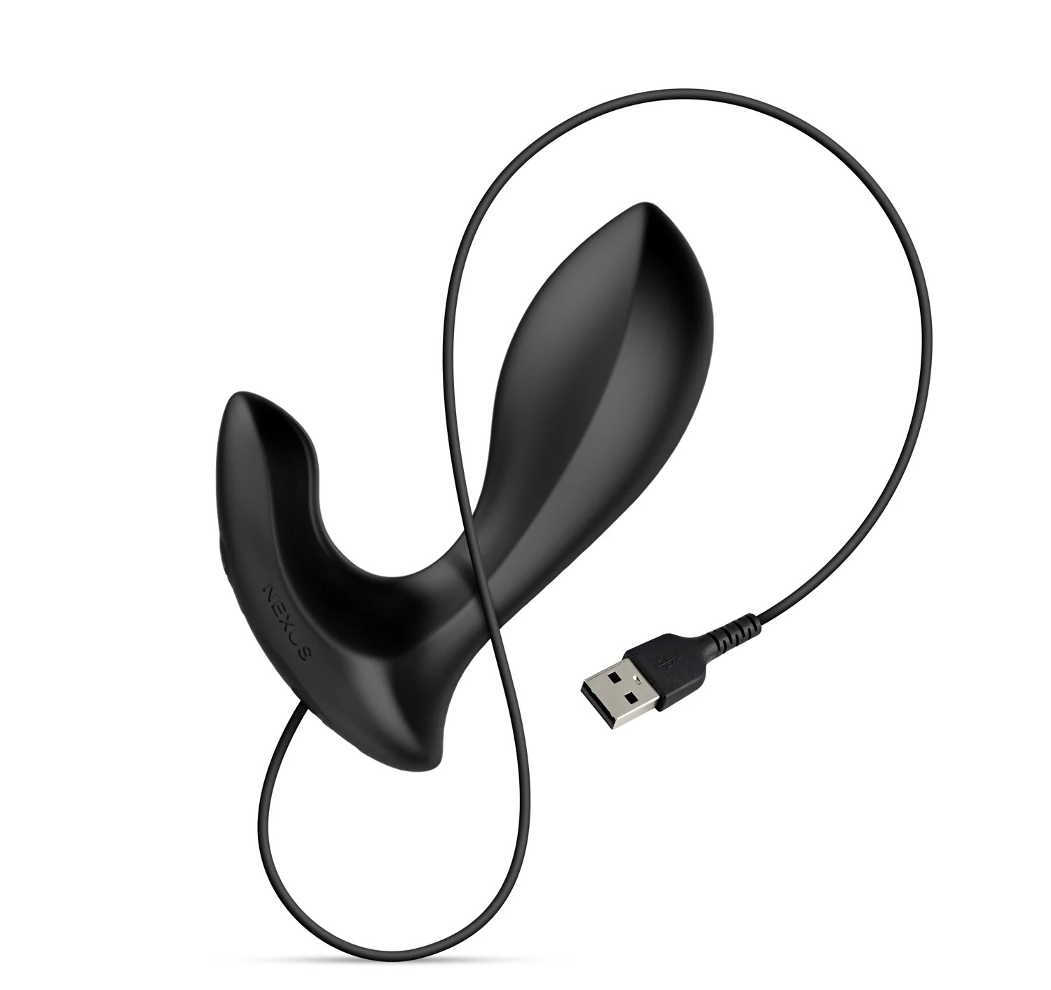 Анальная вибропробка Nexus Duo Plug Small с пультом ДУ, чёрная