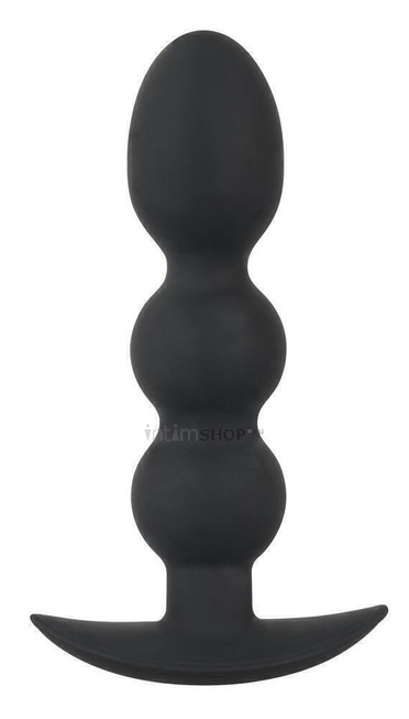 фото Анальная втулка Black Velvet Analplug Heavy Beads
