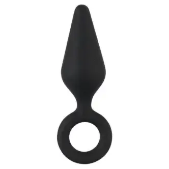 Анальная втулка с кольцом Orion Soft Touch Silicone Anal Plug S, черная