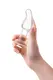 Анальная пробка Sexus Glass с изогнутым кончиком, бесцветный
