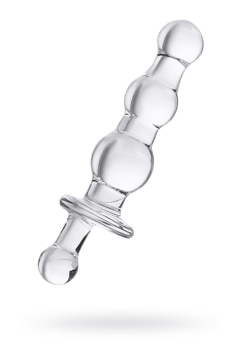 Анальная втулка Sexus Glass с ручкой, прозрачная