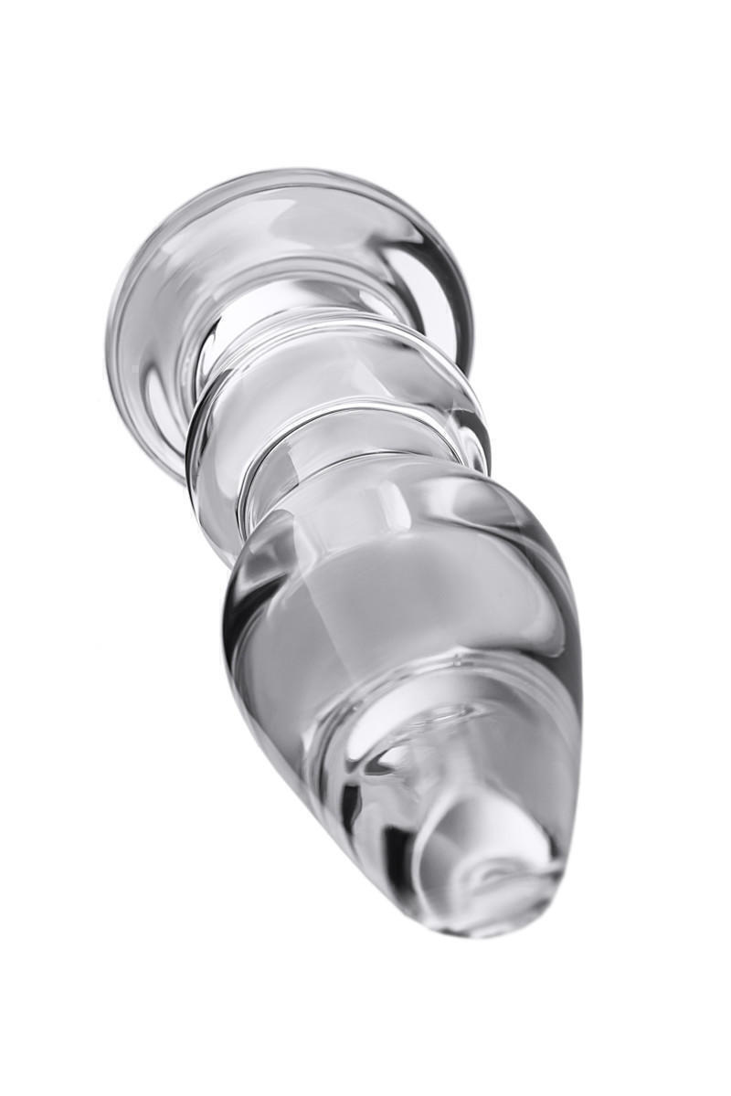 Анальная втулка Sexus Glass с ручкой, прозрачная