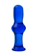Анальная втулка Sexus Glass, синяя 