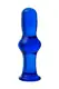 Анальная втулка Sexus Glass, синяя 