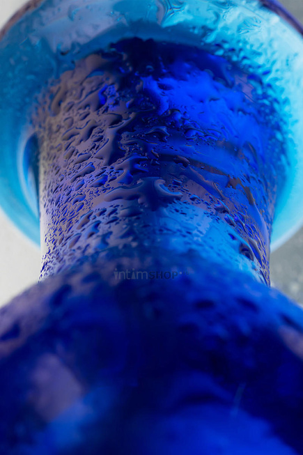 Анальная втулка Sexus Glass, синяя - фото 5