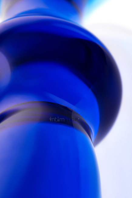 Анальная втулка Sexus Glass, синяя - фото 3