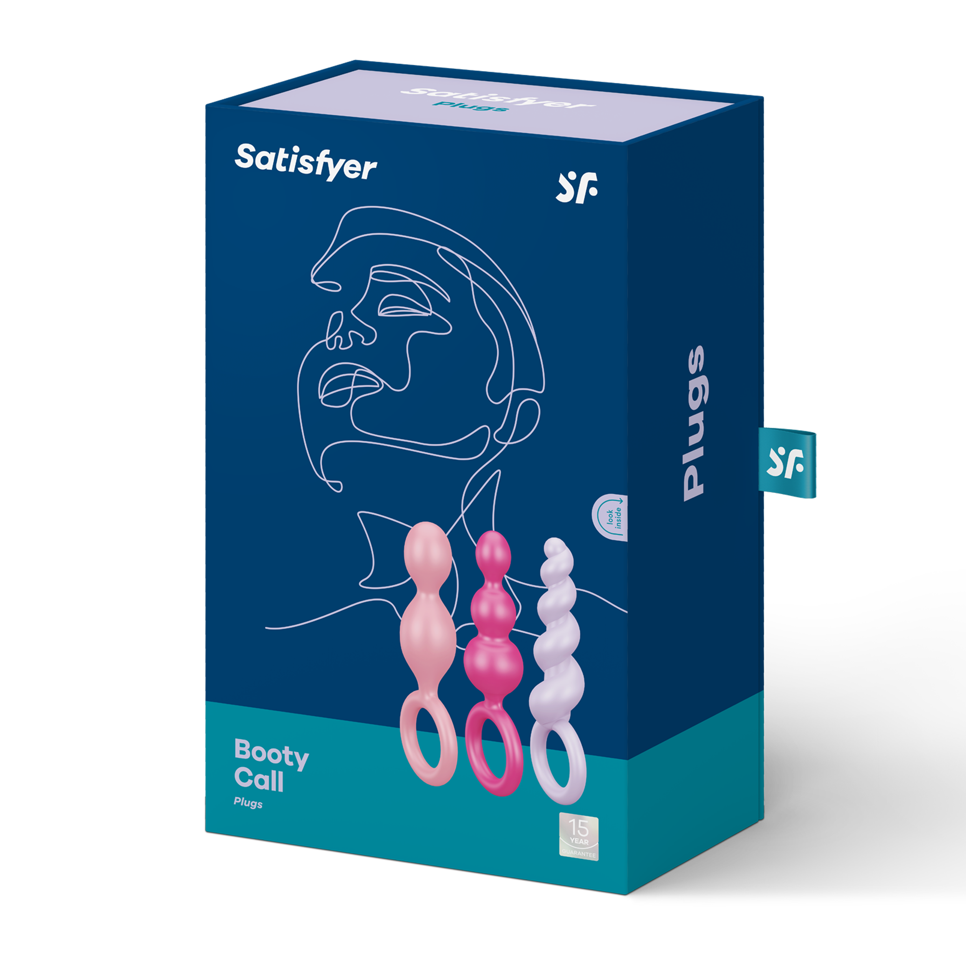 Анальные пробки Satisfyer Booty Call 3 шт, разноцветные