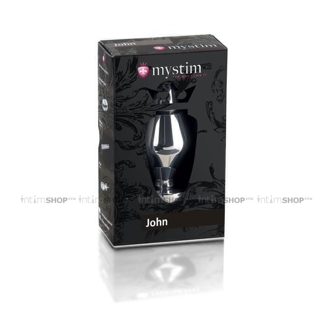Анальный миостимулятор Mystim John, серебристый, L от IntimShop