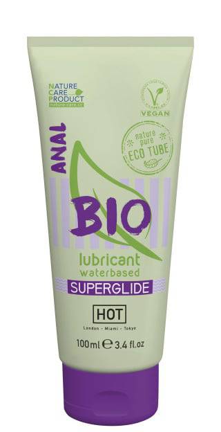 Органический анальный гель-лубрикант Hot BIO Superglide Anal на водной основе, 100 мл