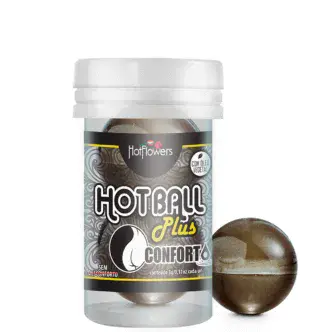 Анальный лубрикант HotFlowers Hot Ball Plus Comfort на масляной основе, 3 г х 2 шт