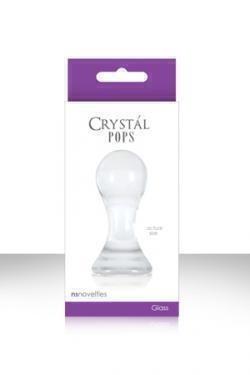 Анальный стимулятор NS Novelties Crystal Pops S из стекла, прозрачный
