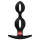 Анальная пробка Fun Factory B Balls Duo со смещенным центром тяжести, чёрная