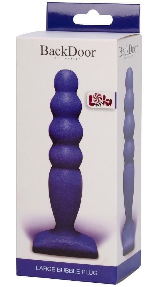 Анальный стимулятор Lola Games Large Bubble Plug, синий