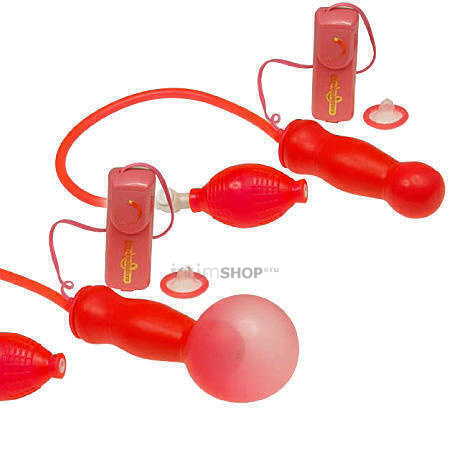 Анальный Вибратор с Грушей Blossom Expanding Inflatable Vibro Seven Creations  розовый