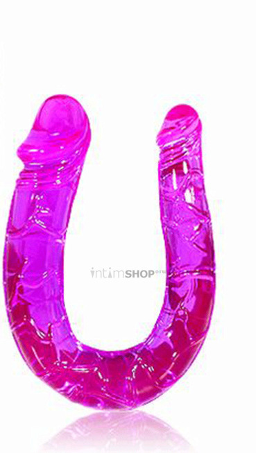 Анально-вагинальный стимулятор U-формы Seven Creations Double Mini, фиолетовый от IntimShop