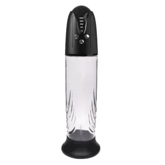 Автоматическая вакуумная помпа с реалистичной вставкой Penis Pump, бесцветная