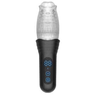 Фрикционный вибромастурбатор с ротацией Secwell SW21001, черный