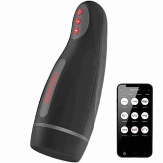 Вибромастурбатор с функцией сжатия Oninder Seoul, чёрный