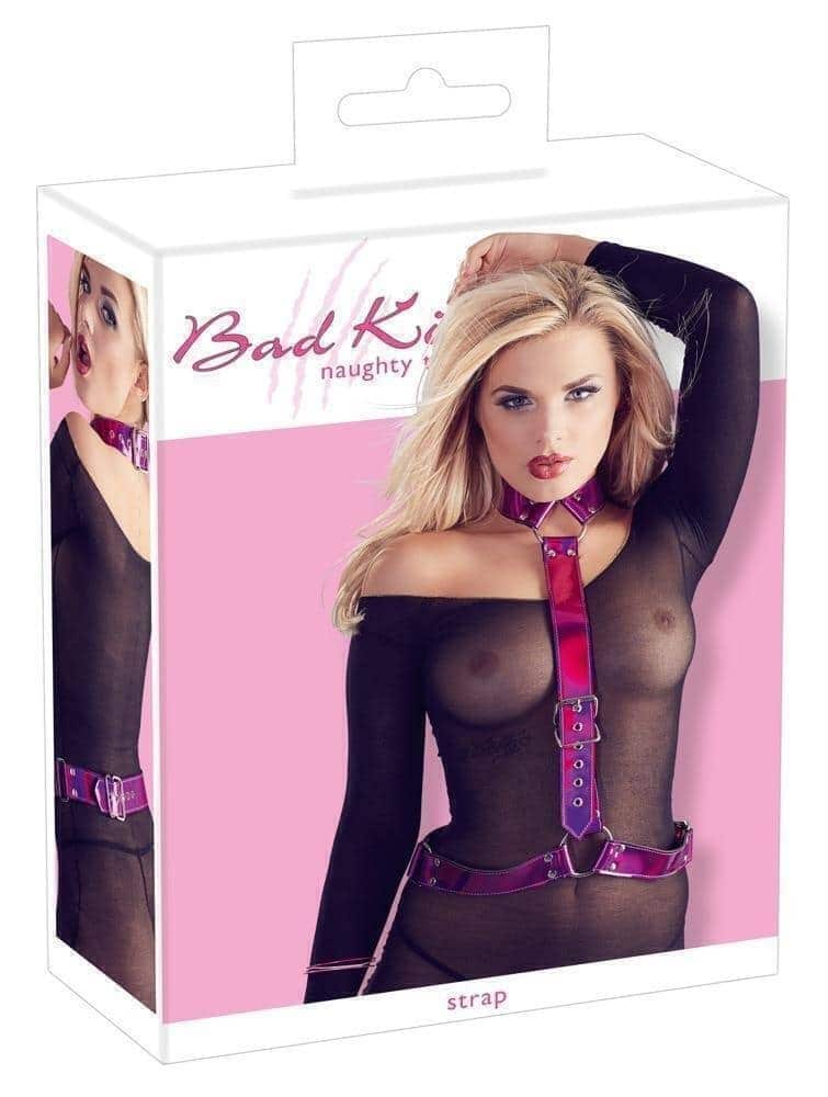 Cбруя на шею и талию Bad Kitty Body Harness