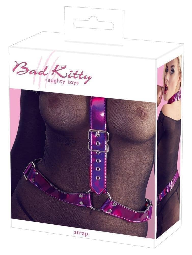 Cбруя на шею и талию Bad Kitty Body Harness