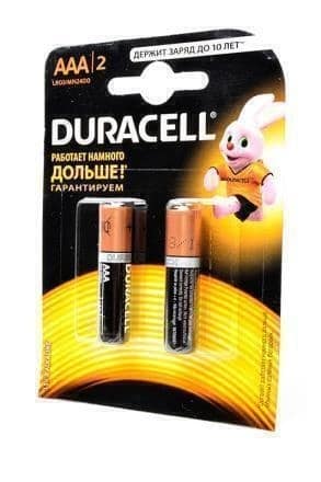 Батарейки мизинчиковые Duracell ААА/LR03 в блистере 2 шт. от IntimShop