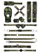 Набор БДСМ Shots Media Ouch! Army Bondage Kit 10 предметов, камуфляж