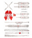 Набор БДСМ Shots Media Ouch! Nurse Pleasure Kit 8 предметов, белый 