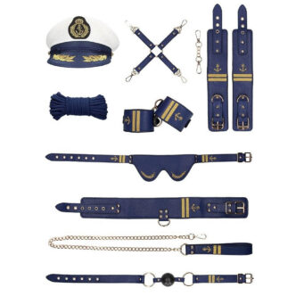 Набор БДСМ Shots Media Ouch! Sailor Bondage Kit 8 предметов, синий