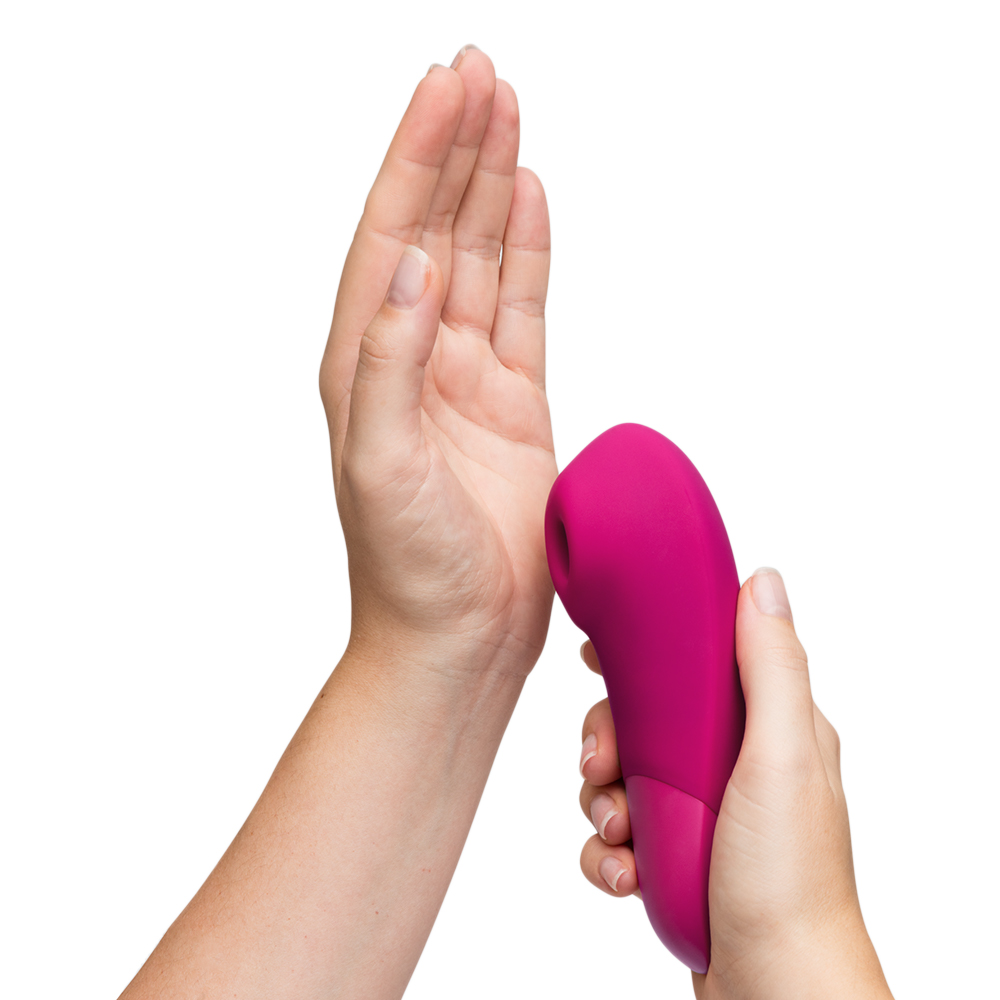 Вакуумный стимулятор клитора с вибрацией Womanizer Enhance, розовый