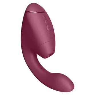 Вибратор с вакуумно-волновым стимулятором клитора Womanizer Next Duo, темно-розовый