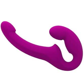 Безремневой страпон Fun Factory Share Lite, малиновый