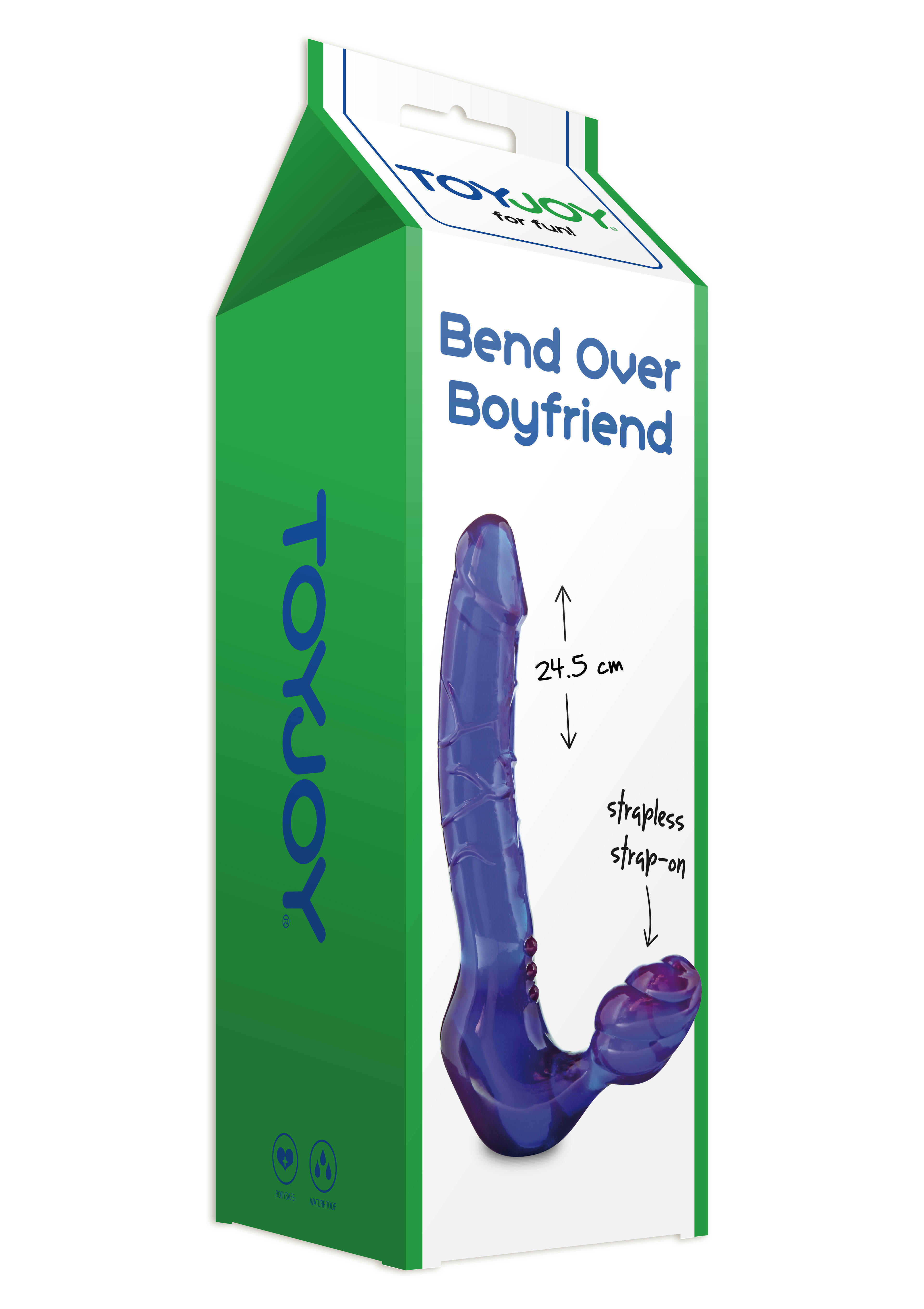 Безремневой страпон ToyJoy Bend Over Boyfrend, фиолетовый