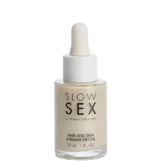 Мерцающее сухое масло для волос и кожи Bijoux Indiscrets Slow Sex Hair and Skin, 30 мл
