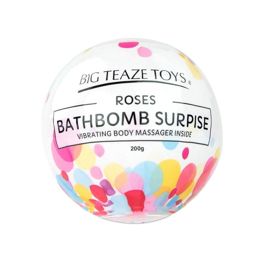 Бомба для ванны и вибропуля Big Teaze Toys Bath Bomb Surprise роза, черный