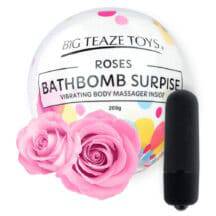 Бомба для ванны и вибропуля Big Teaze Toys Bath Bomb Surprise роза, черный