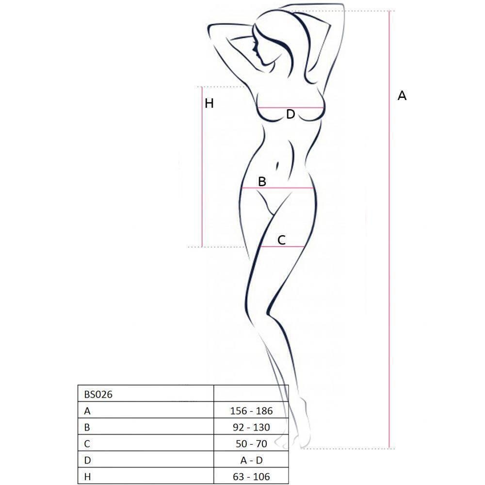 Мини-платье Passion BodyStocking OS, черный