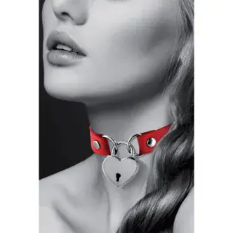 Чокер с замком-сердцем Bijoux Pour Toi, красный