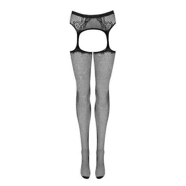 Чулки с поясом GARTER STOCKINGS, черные, OS от IntimShop