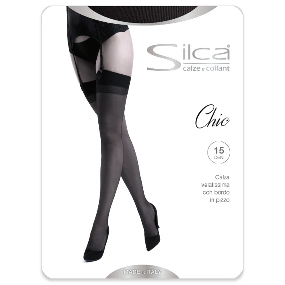Чулки Silca Calza Chic XS, черные