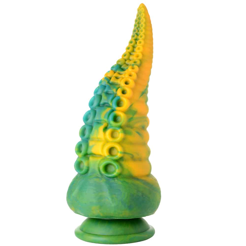 Фаллоимитатор XR Brands Creature Cocks Monstropus 21.6 см, желто-зеленый