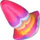 Фаллоимитатор XR Brands Creature Cocks Unicorn Kiss светящийся в темноте 21.3 см, разноцветный