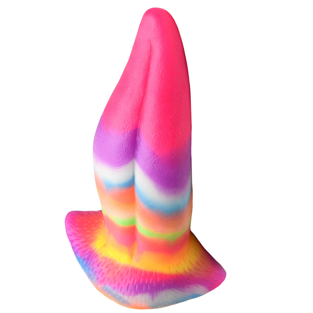 Фаллоимитатор XR Brands Creature Cocks Unicorn Kiss светящийся в темноте 21.3 см, разноцветный