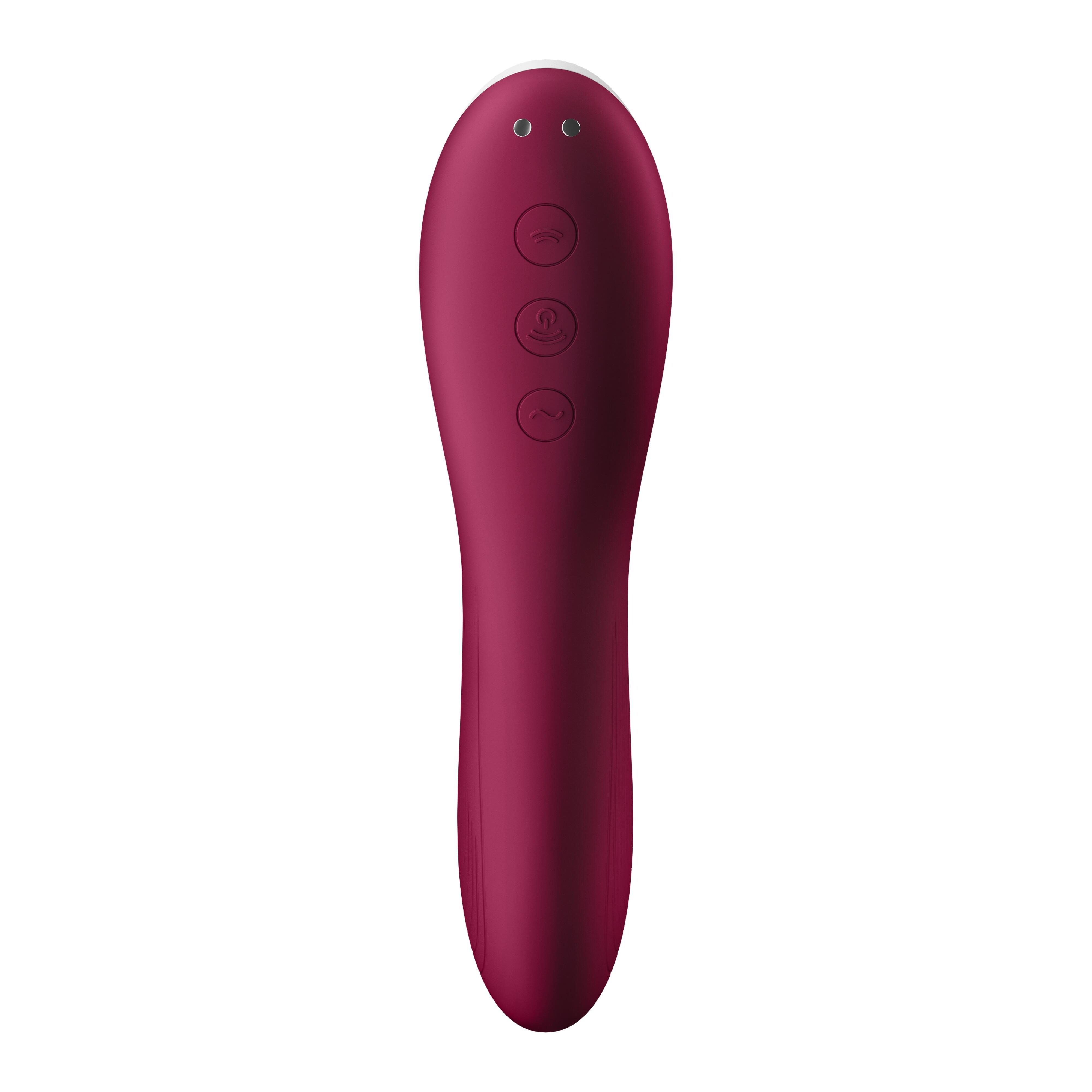 Вакуумно-волновой стимулятор и вибратор для точки G Satisfyer Dual Crush, красный