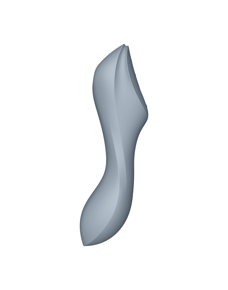 Вакуумно-волновой стимулятор и вибратор для точки G Satisfyer Curvy Trinity 3, серый