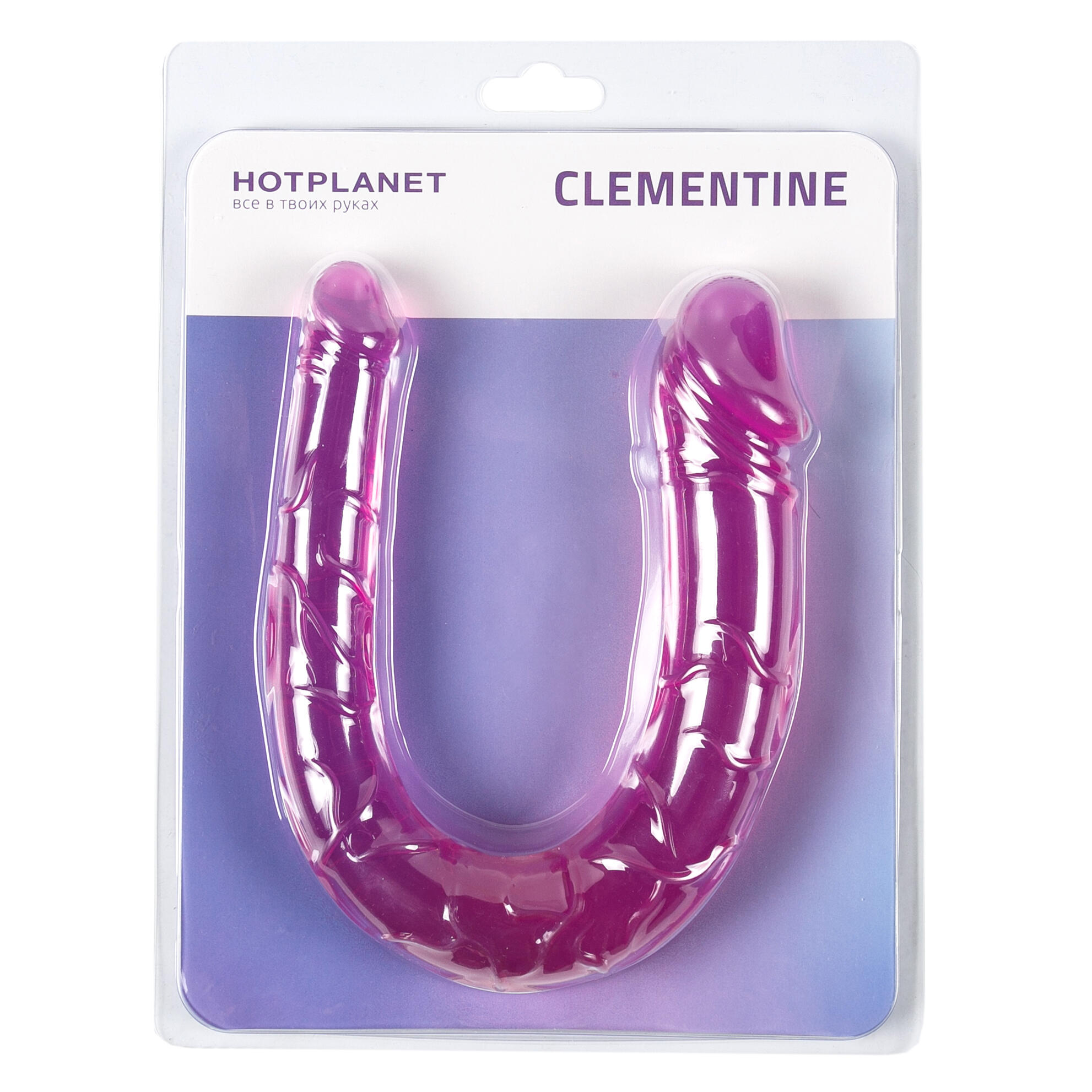 Двусторонний фаллоимитатор Hot Planet Clementine 40 см, розовый
