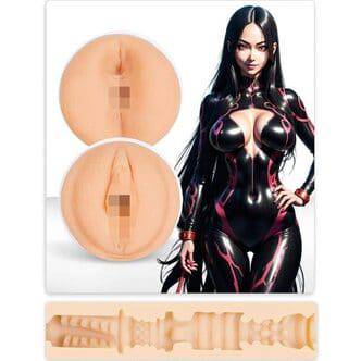 Двухсторонний мастурбатор ФлешНаш Flesh Fantasy Mihoko Sinn, белый